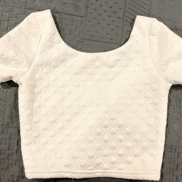 Women's XS White Crop Top from Design Lab - Picture 1 of 5